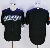 Toronto Blue Jays Customized Men's Black New Cool Base Stitched MLB Jersey,baseball caps,new era cap wholesale,wholesale hats